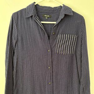 Madewell Striped Button-up Shirt Size XSmall